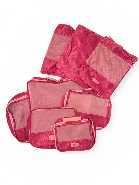 Handbags - MYTAGALONGS Pink Mesh Bags and Traveling Cubes Set of 9